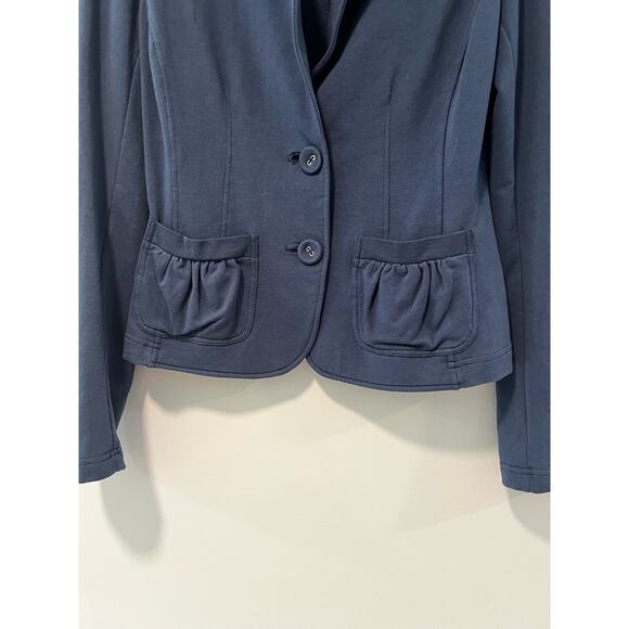 Marella Sport Casual Blazer w Patch Pockets Blue Medium - Picture 4 of 4